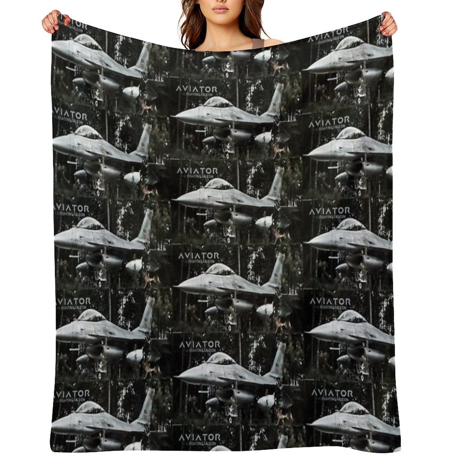 F-16 Fighting Falcon Comfort Throw Blanket