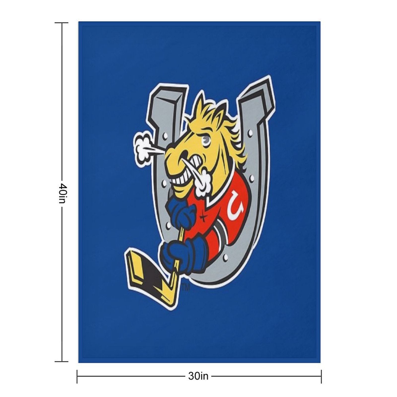 Barrie Colts Ontario Hockey Sustainable Throw Blanket