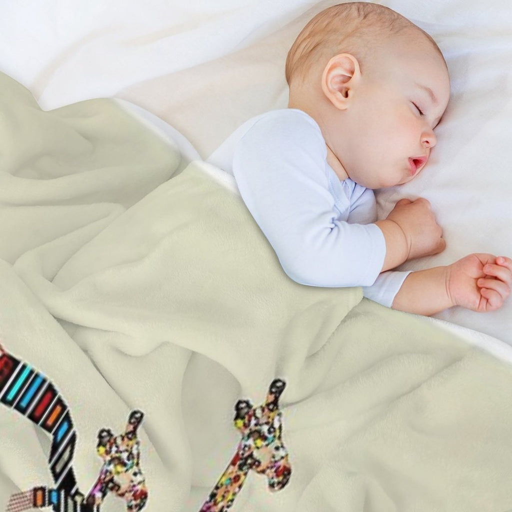 Giraffes Days Lets Tandem Plush Throw Blanket