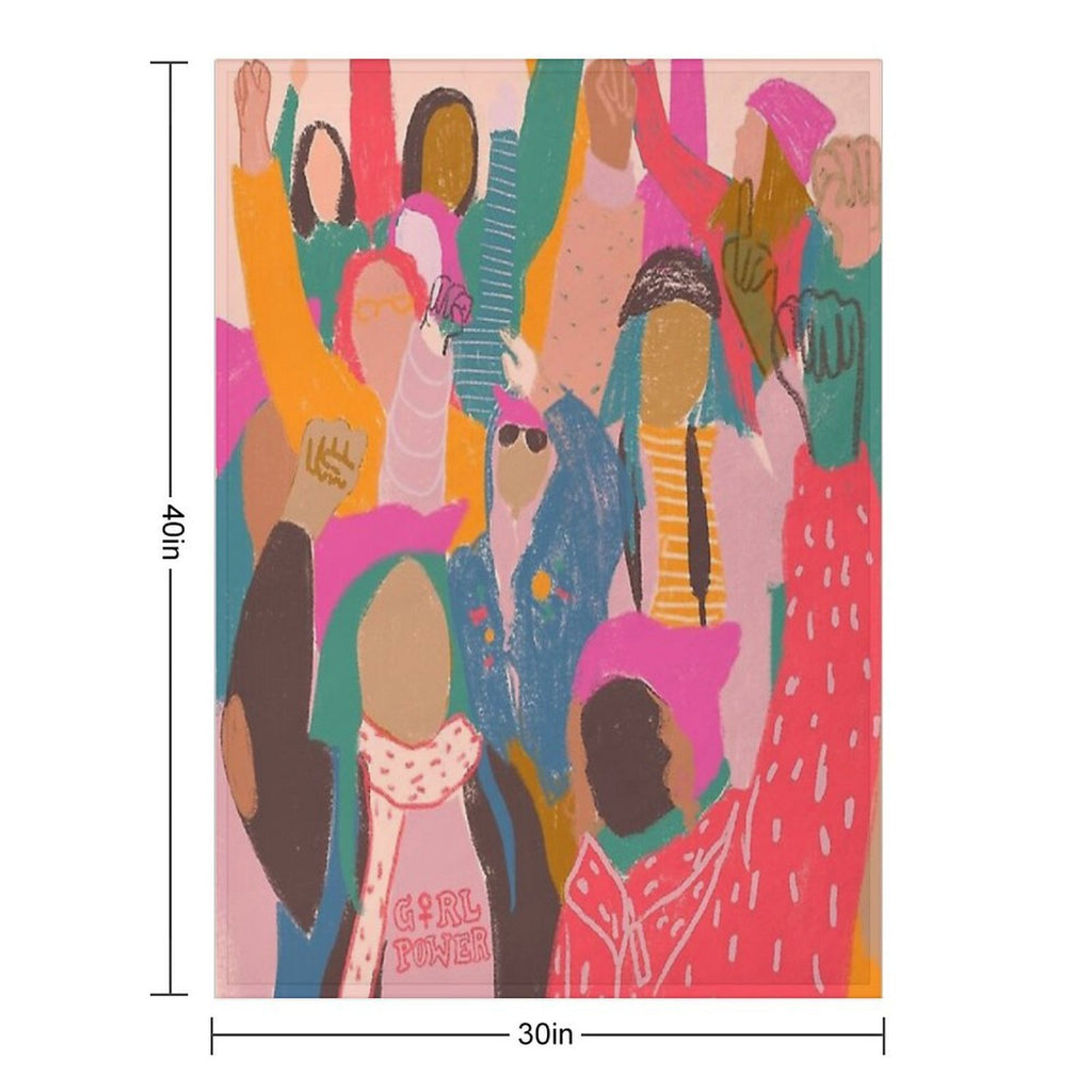Women's March Gift-ready Throw Blanket