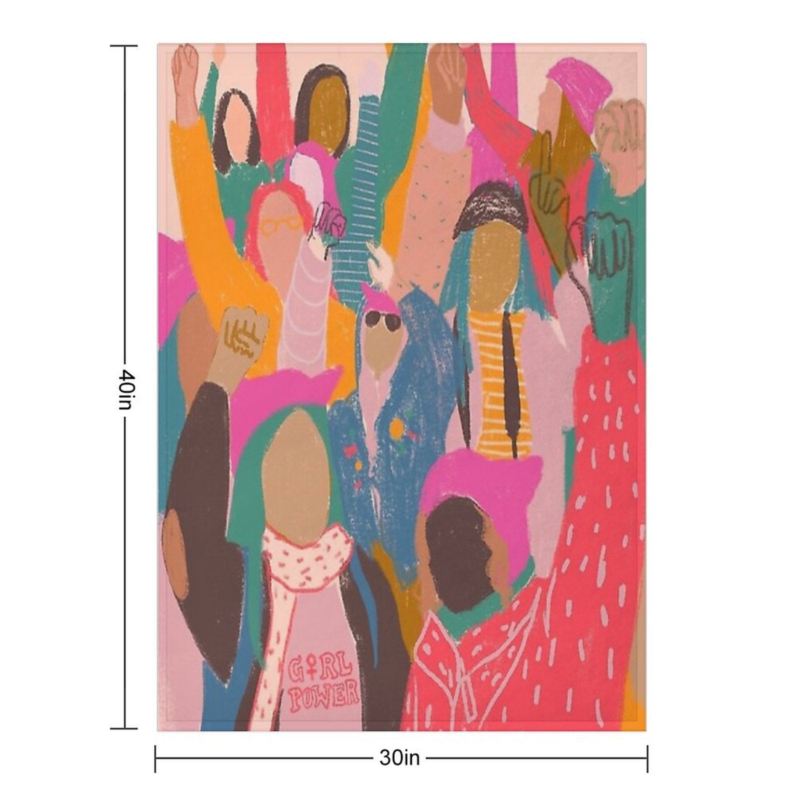 Women's March Gift-ready Throw Blanket