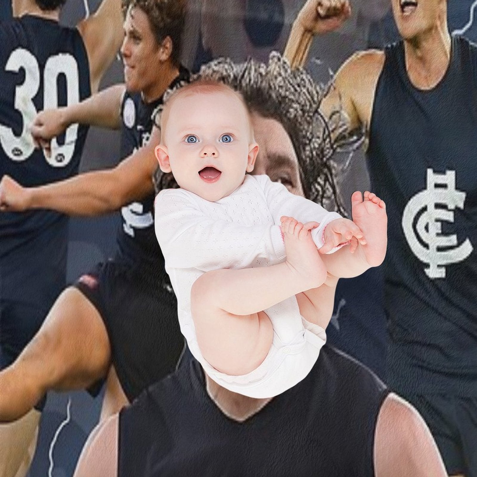 Charlie Curnow Carlton Football Club AFL Player Wrinkle-free Throw Blanket
