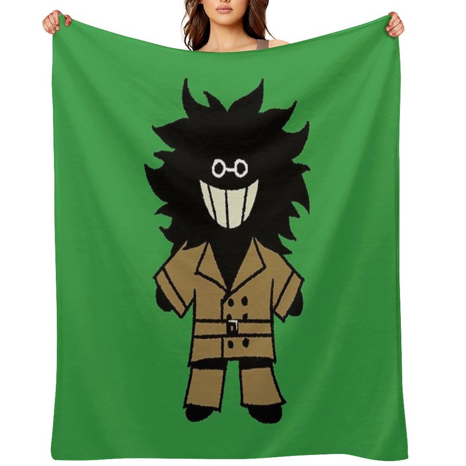 Bive from Regretevator Machine-washable Throw Blanket