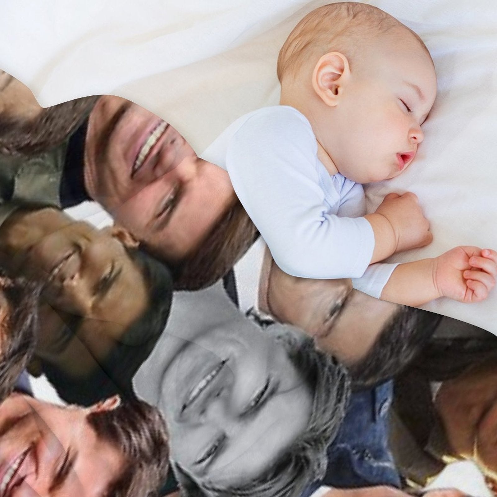 Tom Cruise Photo Collage Travel-friendly Throw Blanket