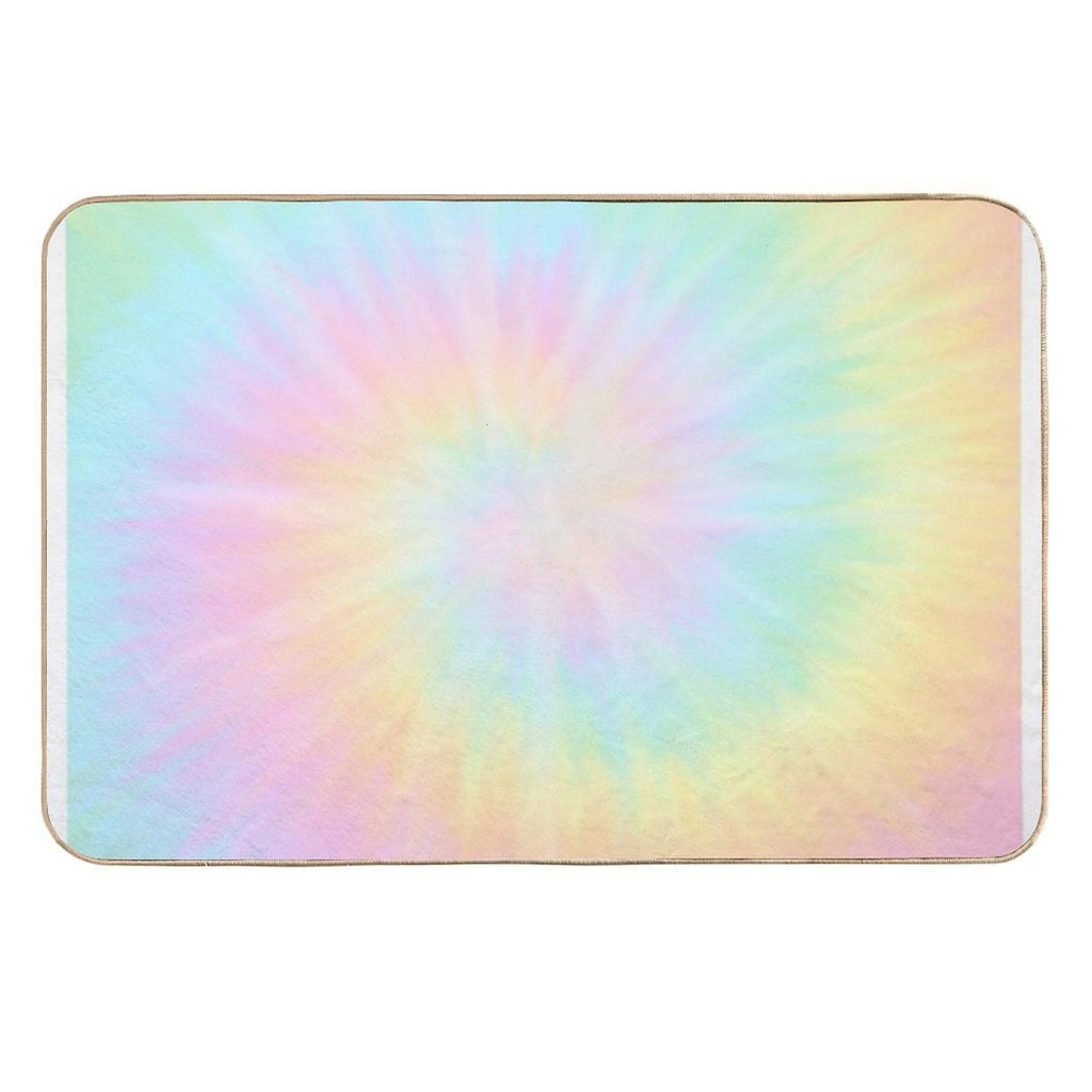 Tie Dye Pastel Wallpaper  Easy To Clean Bath Mat