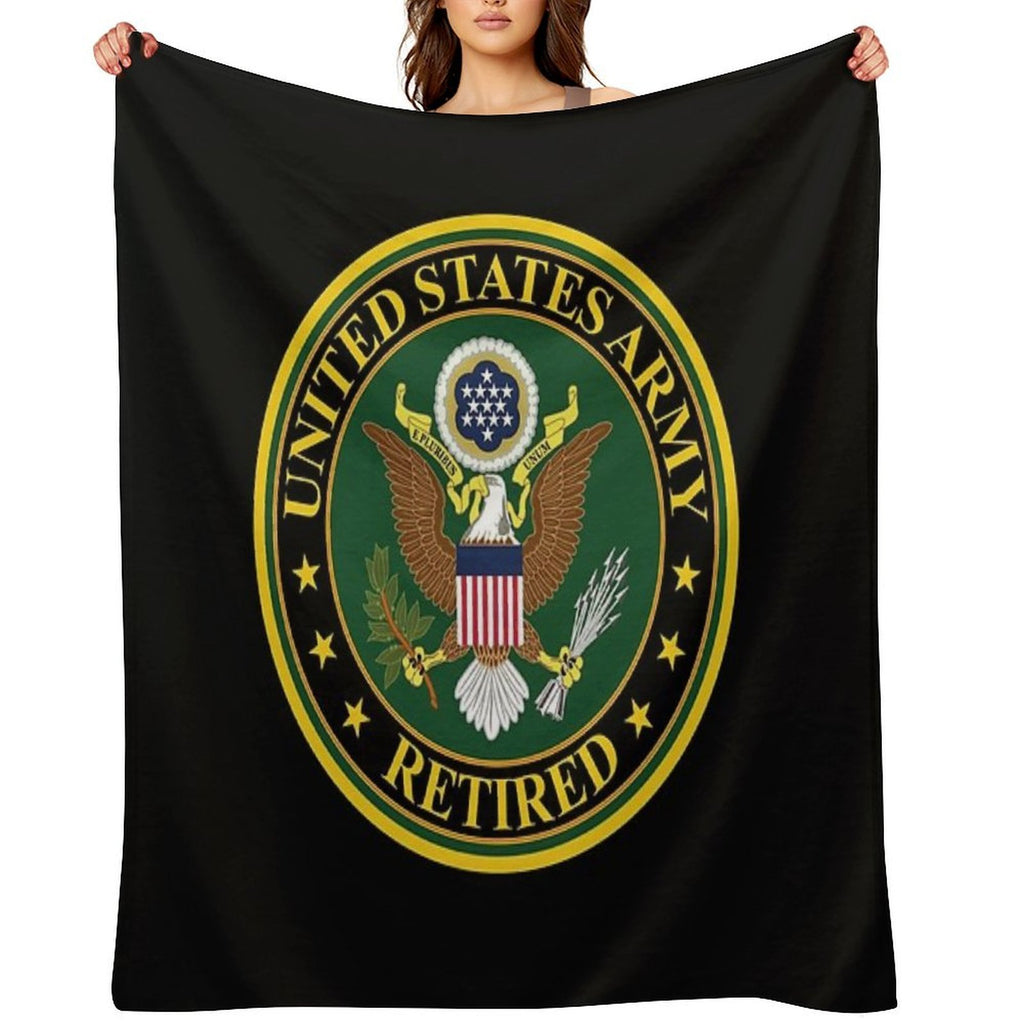 Army - US Army Retired Eco-conscious Throw Blanket