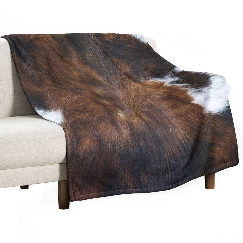 Cowprint Art (photograph, Smooth Print) Multi-functional Throw Blanket