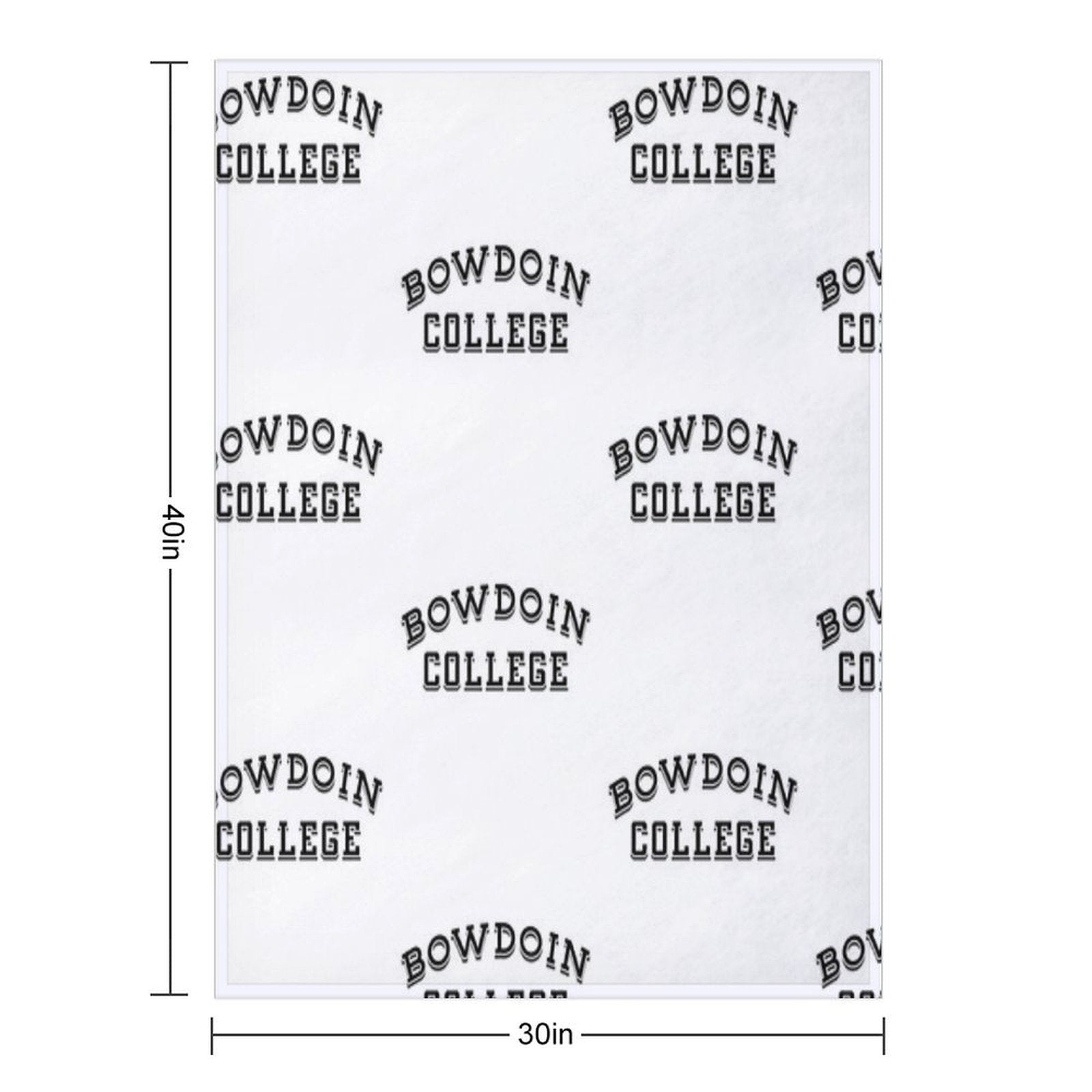 Bowdoin College Sustainable Throw Blanket