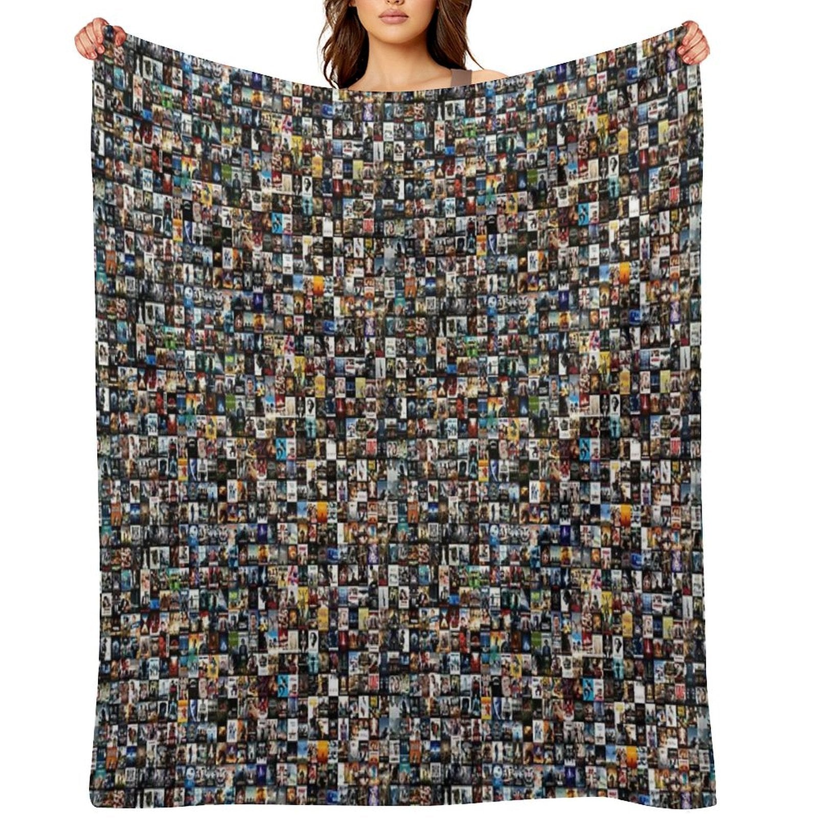 Movie Poster Montage Travel-friendly Throw Blanket
