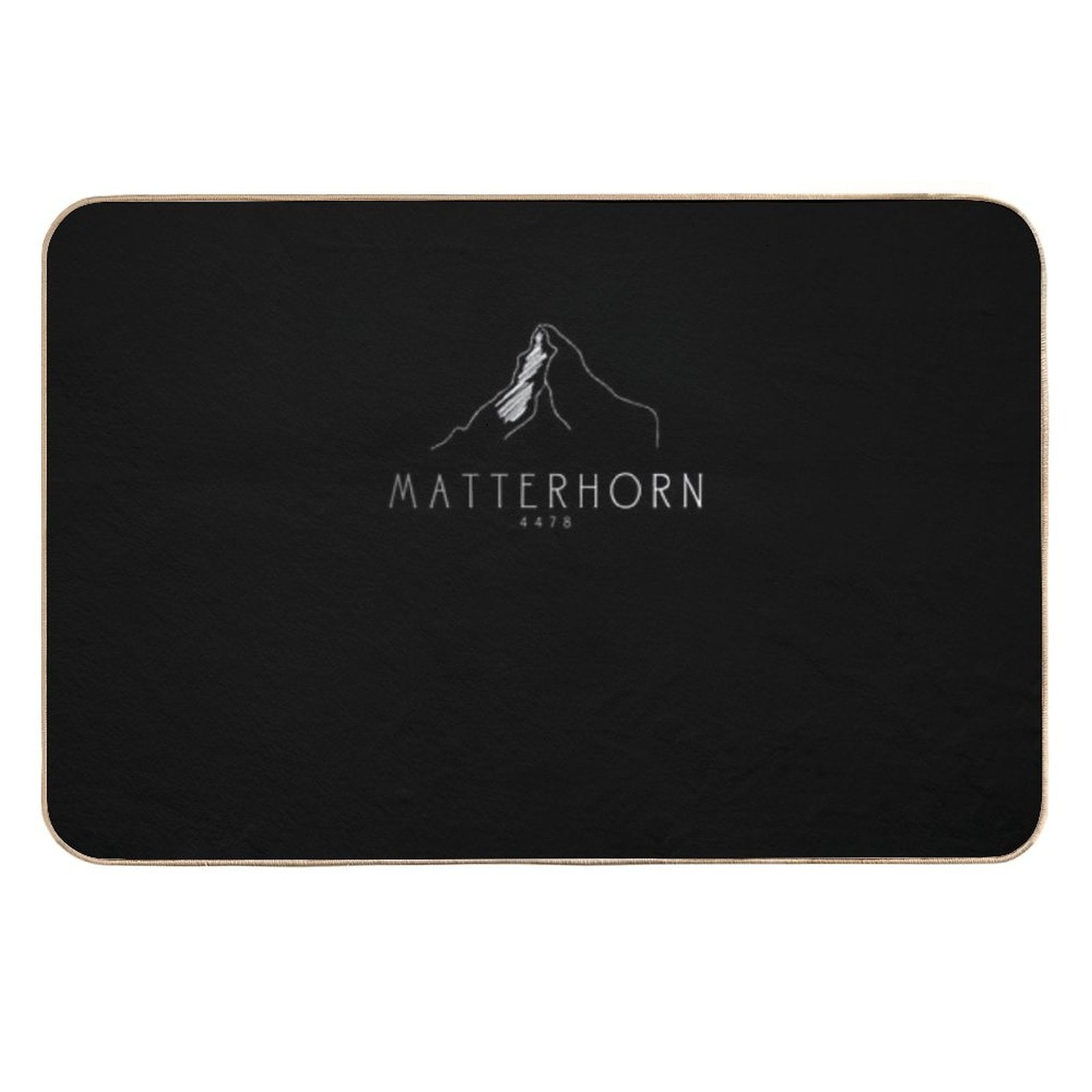 Matterhorn Alps Mountain Hiking Mountaineering  Easy Maintenance Bath Mat