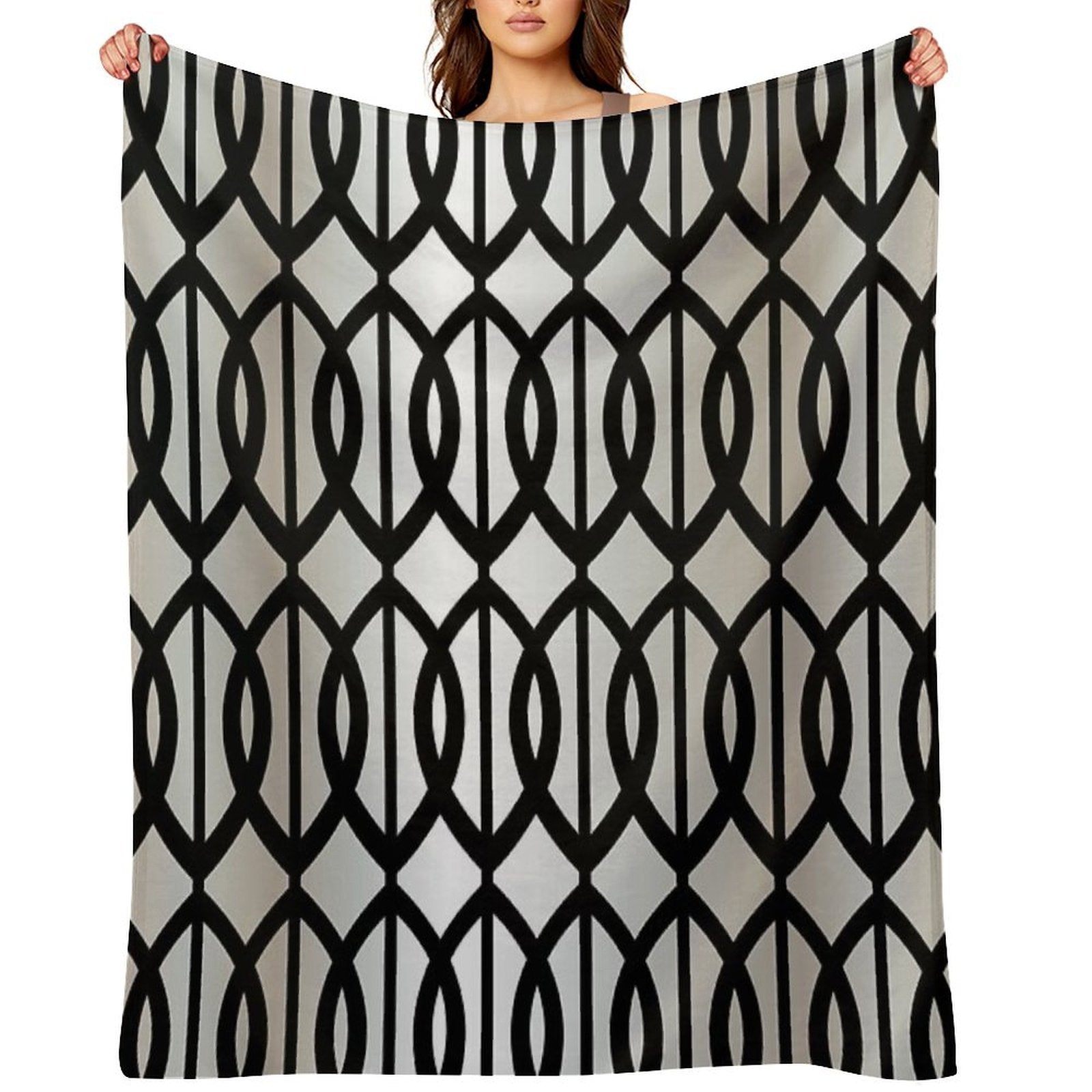 Geometric Decorative Pattern  11 Premium Throw Blanket