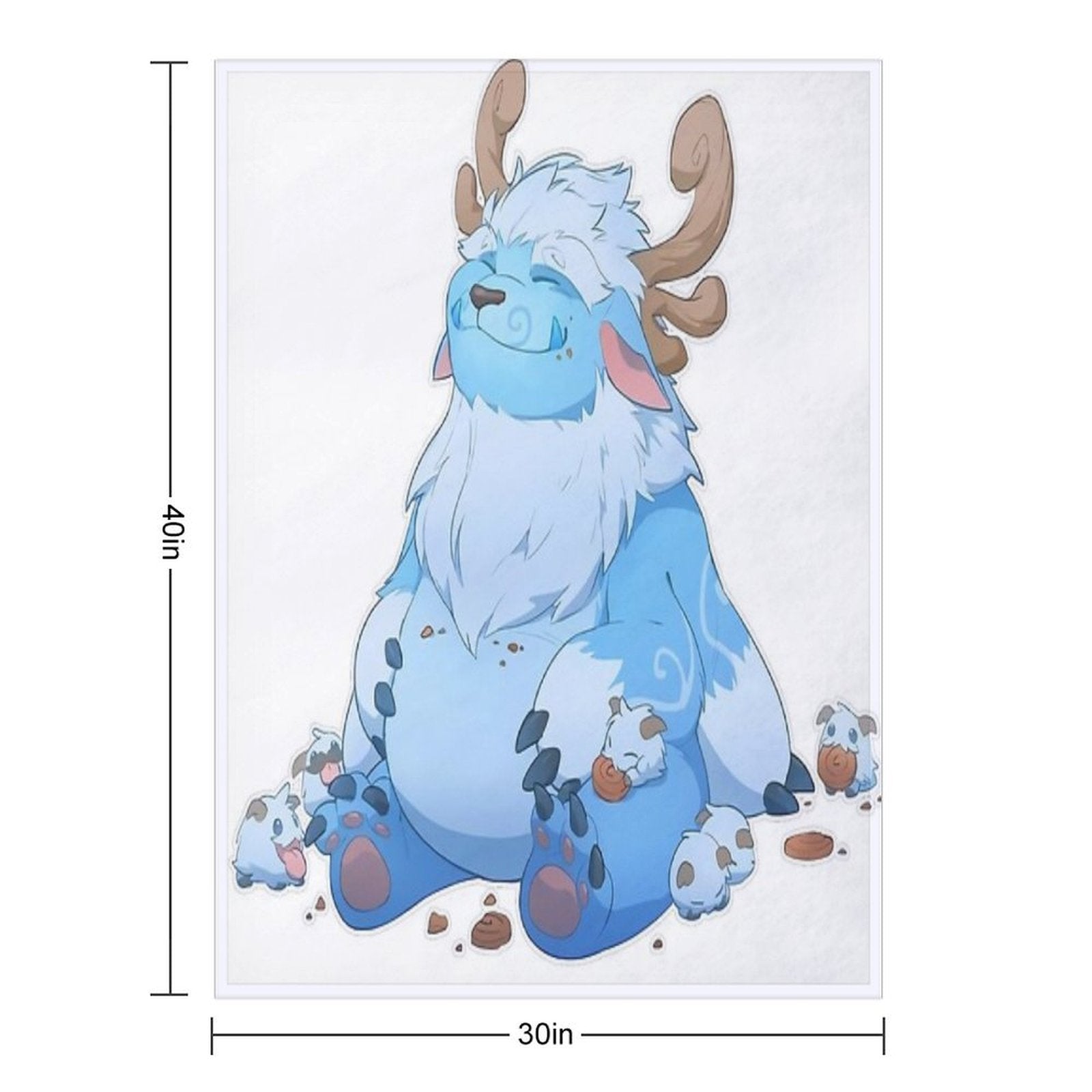 Adorable Nunu Premium Throw Blanket