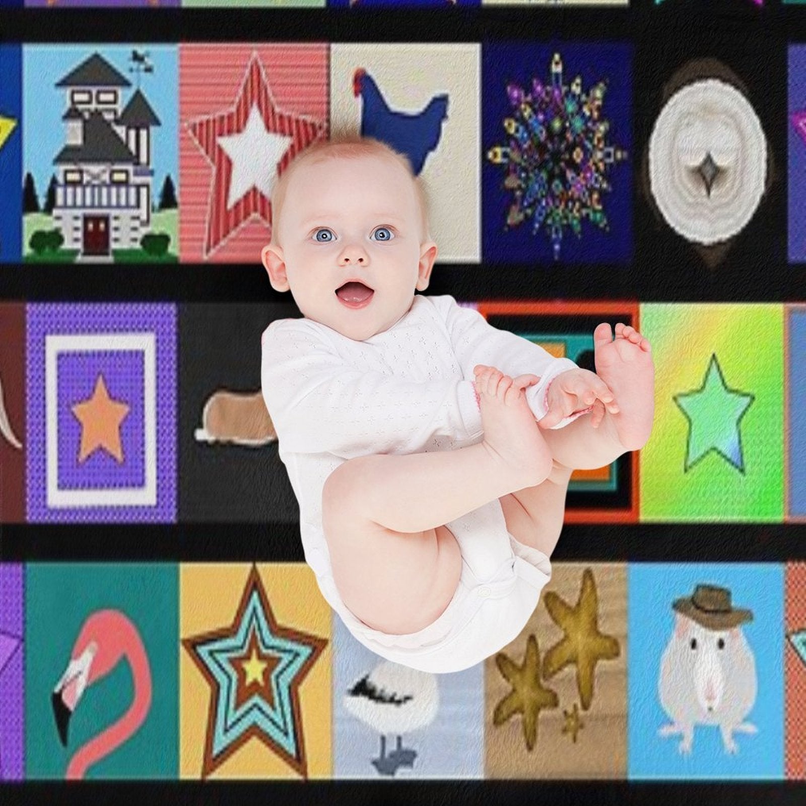 Collage Eco-conscious Throw Blanket