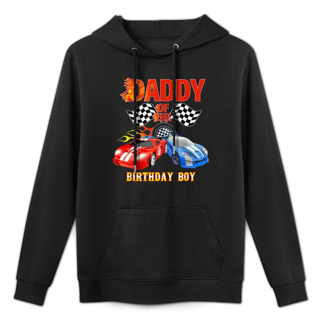 Daddy Of The Birthday Boy Fire Race Car Wheel Birthday Shrink-Resistant Hoodie