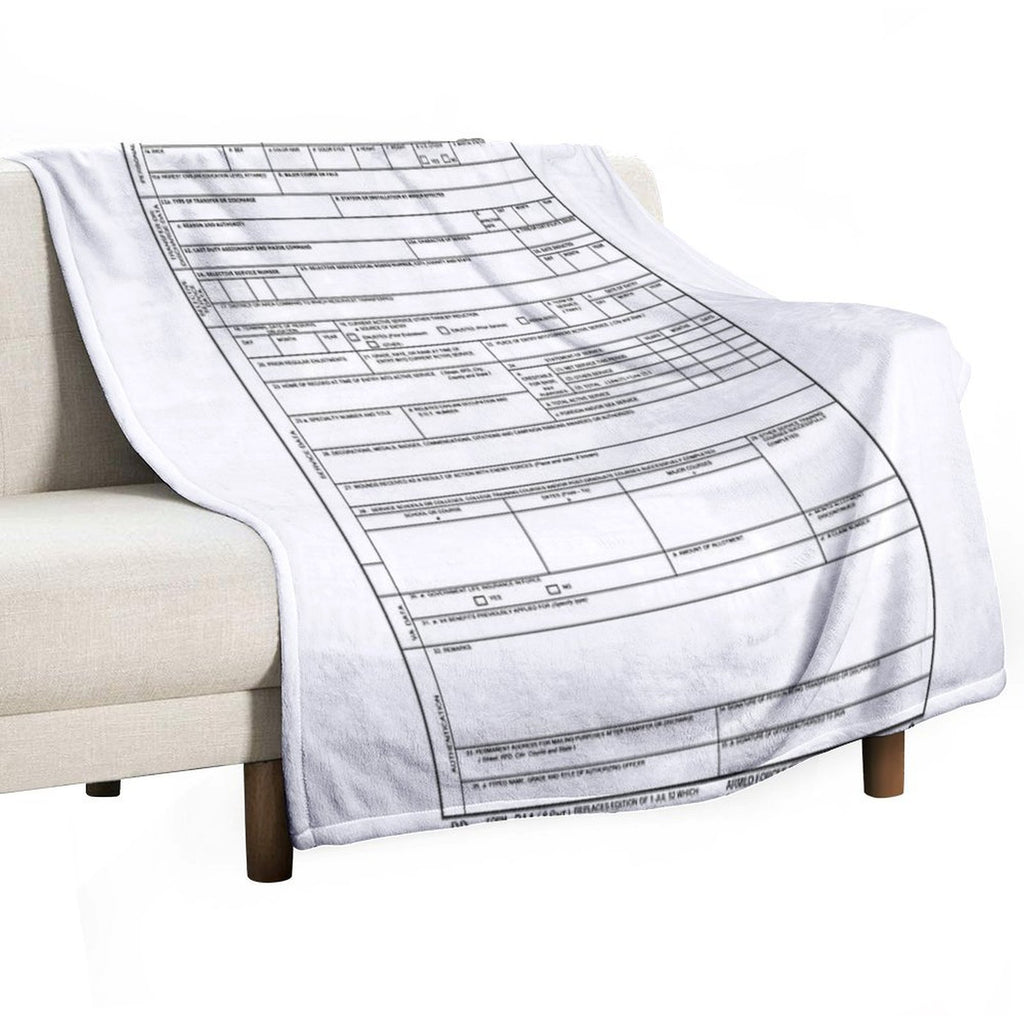DD 214 Gift Shrink-resistant Throw Blanket