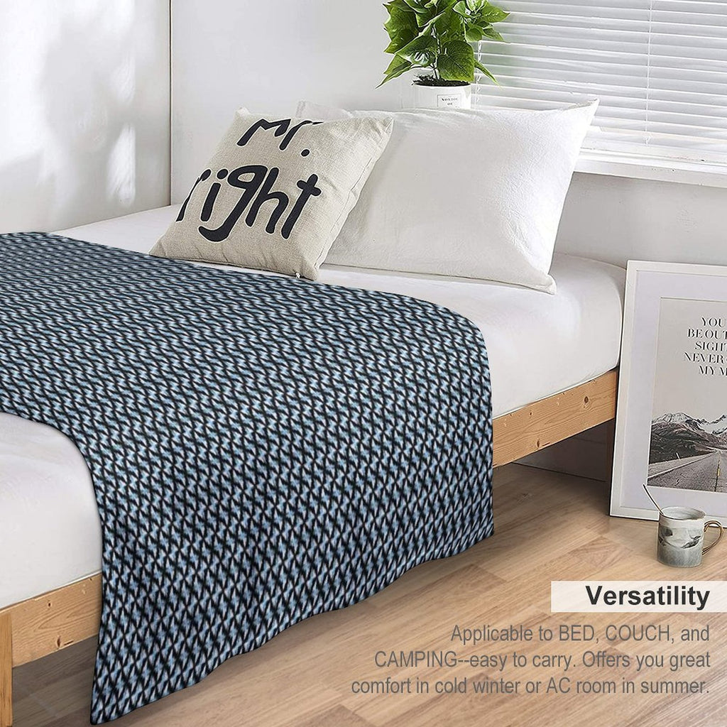 Big City Mixed Blue Signal Velvety-soft Throw Blanket