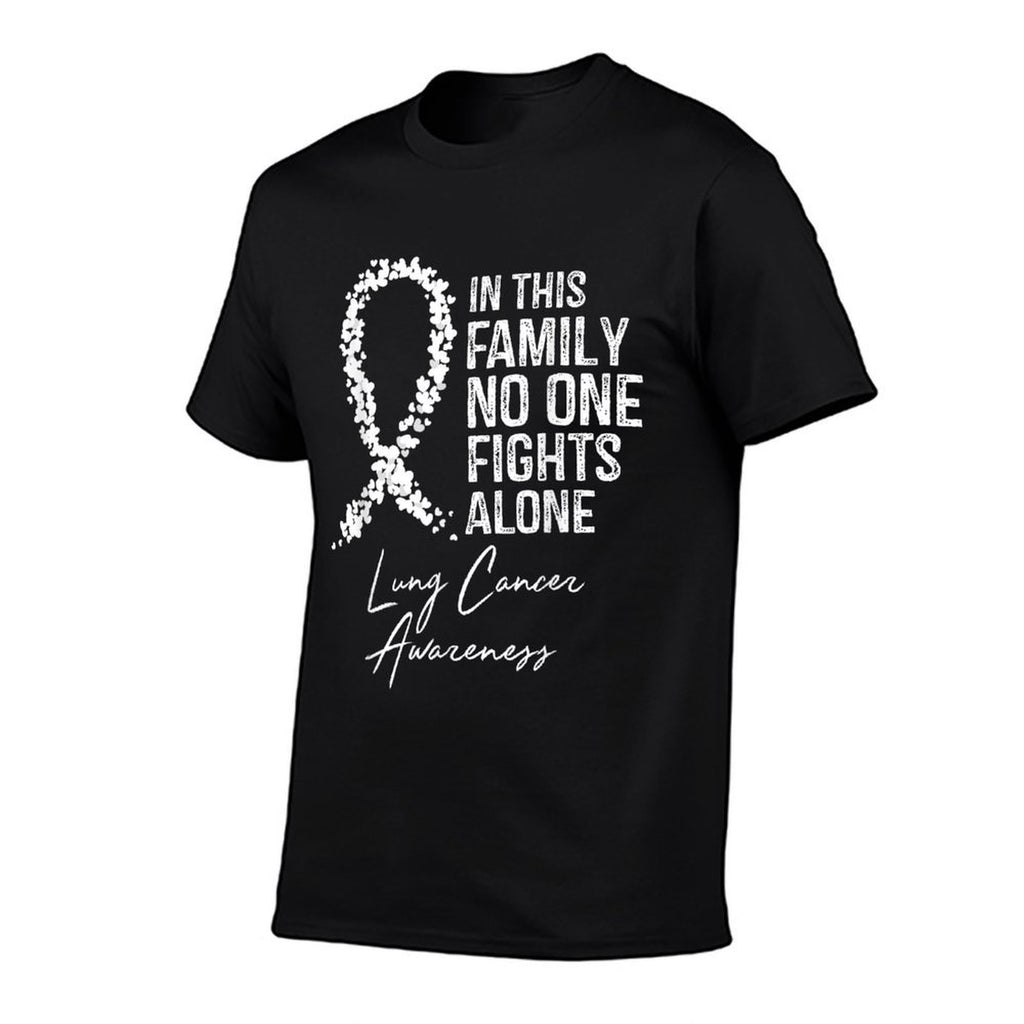 In This Family No One Fights Alone Lung Cancer  Trendy Pattern T-Shirt
