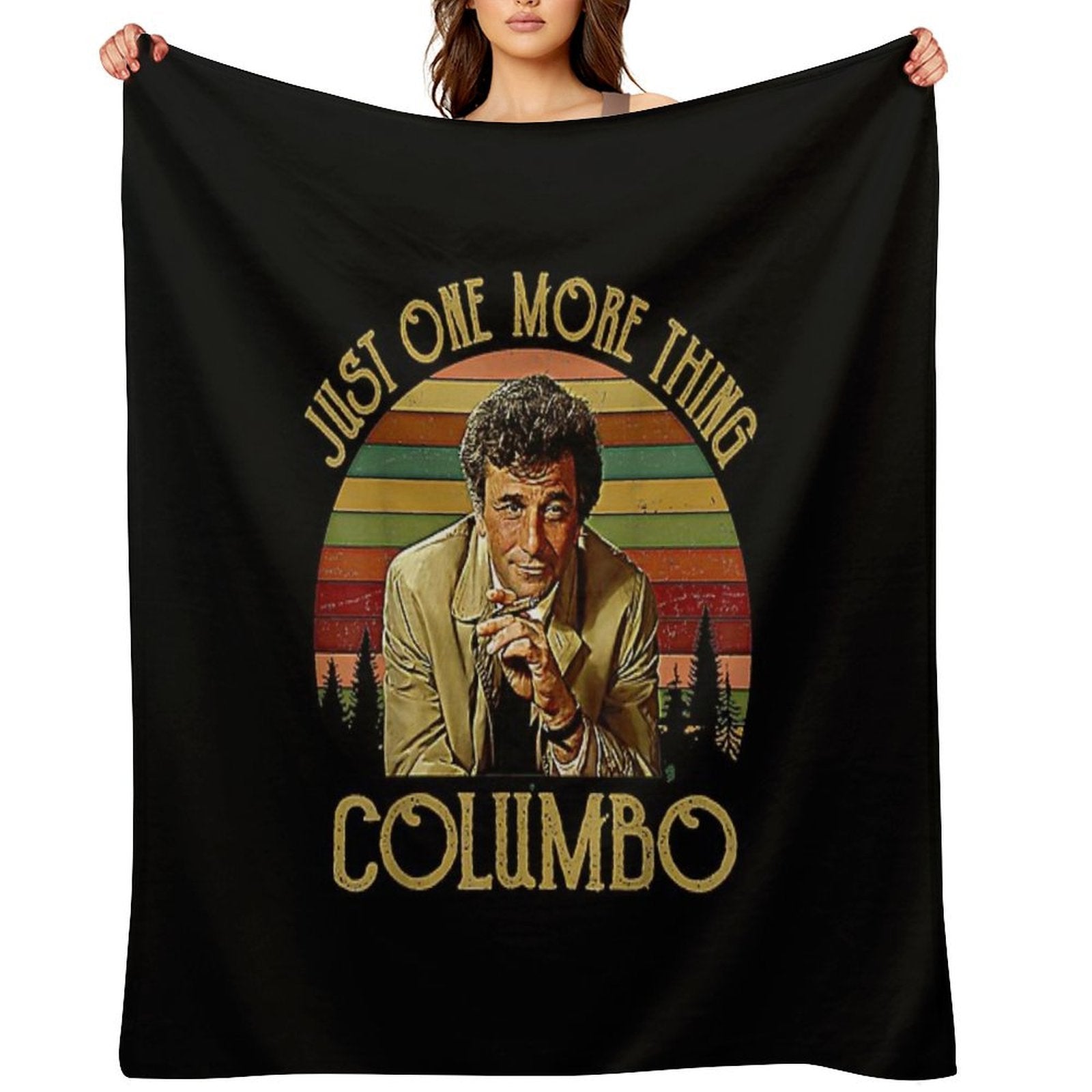 Just One More Thing Columbo Easy Care Throw Blanket