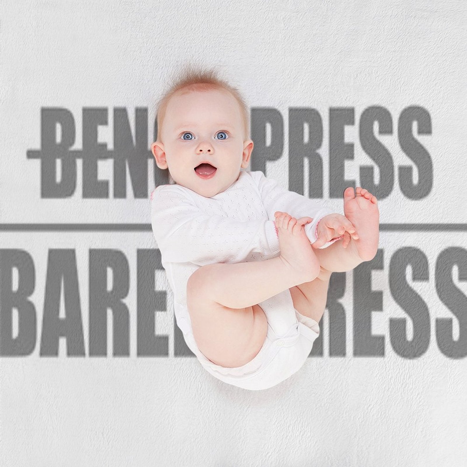 Bench Press, Barely Press Compact Throw Blanket