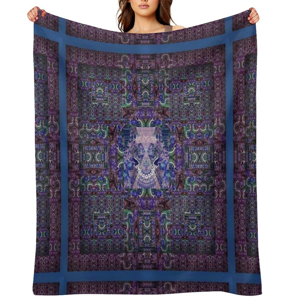 Kooky Mandala Plush Throw Blanket