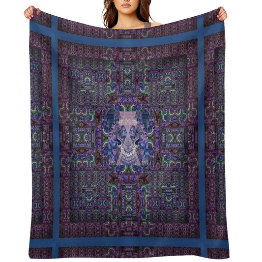 Kooky Mandala Plush Throw Blanket