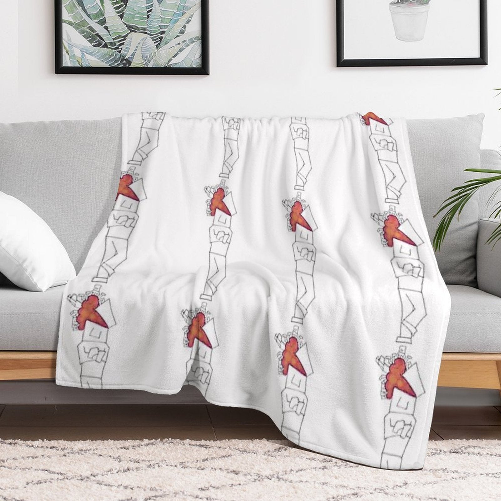 Thinking Travel-friendly Throw Blanket