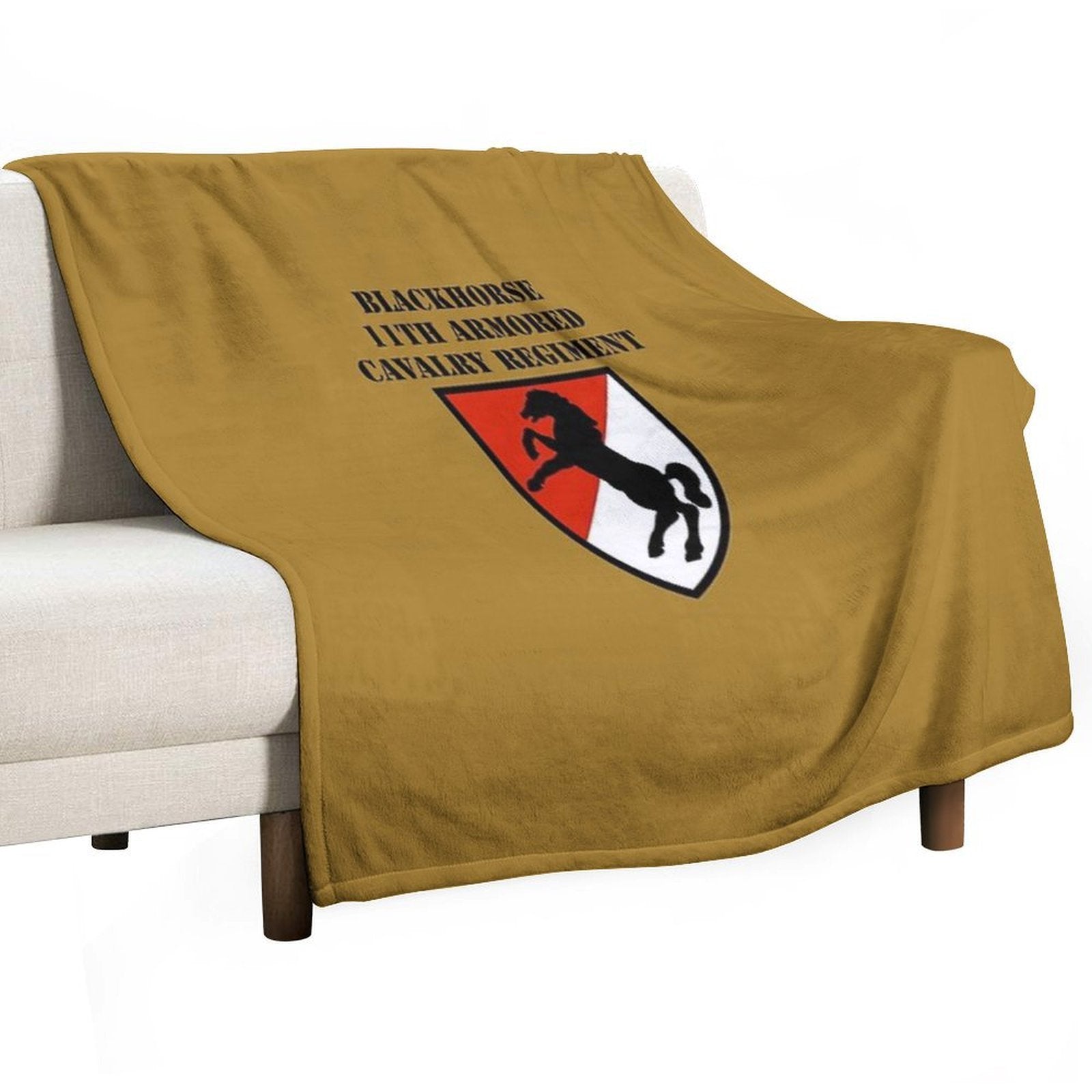 BLACKHORSE 11TH ARMORED CAVALRY REGIMENT Premium Throw Blanket
