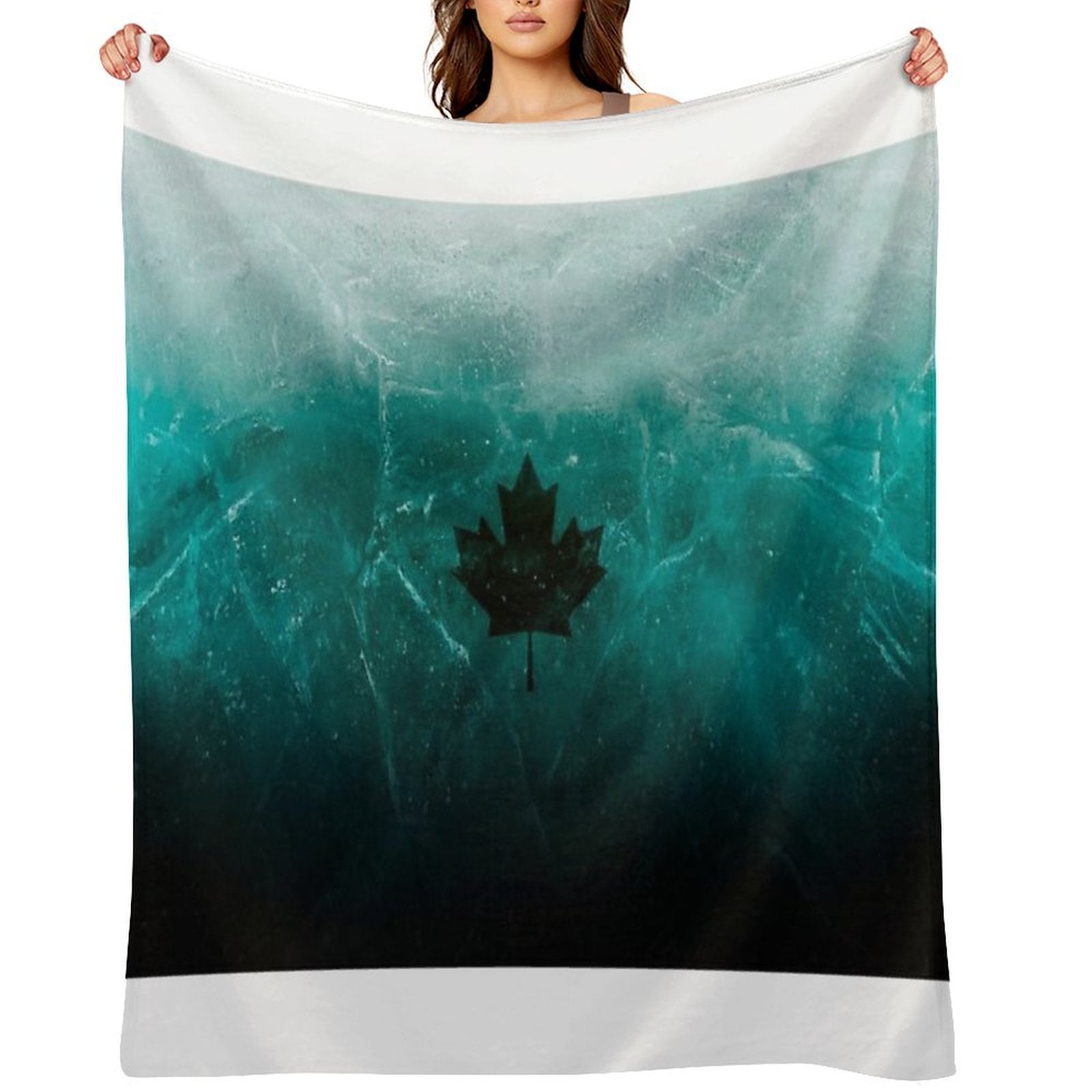 Black Ice Design Compact Throw Blanket