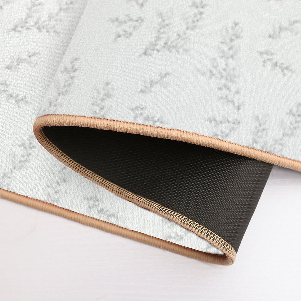 Minimalist Leaves Art  Rapid-Drying Bath Mat