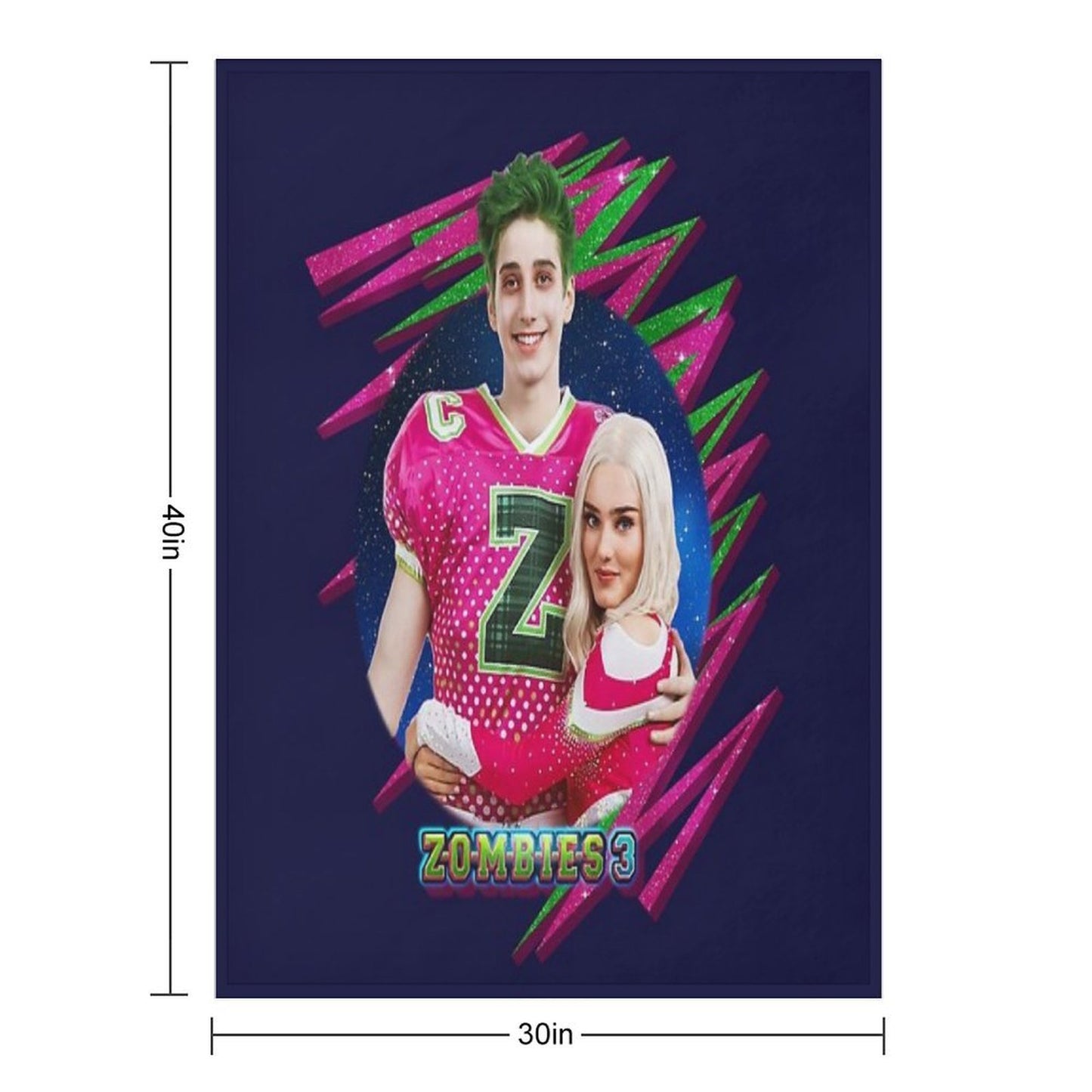 Zombies 3 - Zed And Addison Machine-washable Throw Blanket