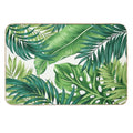 Green Tropical Leaves  Versatile Bath Mat