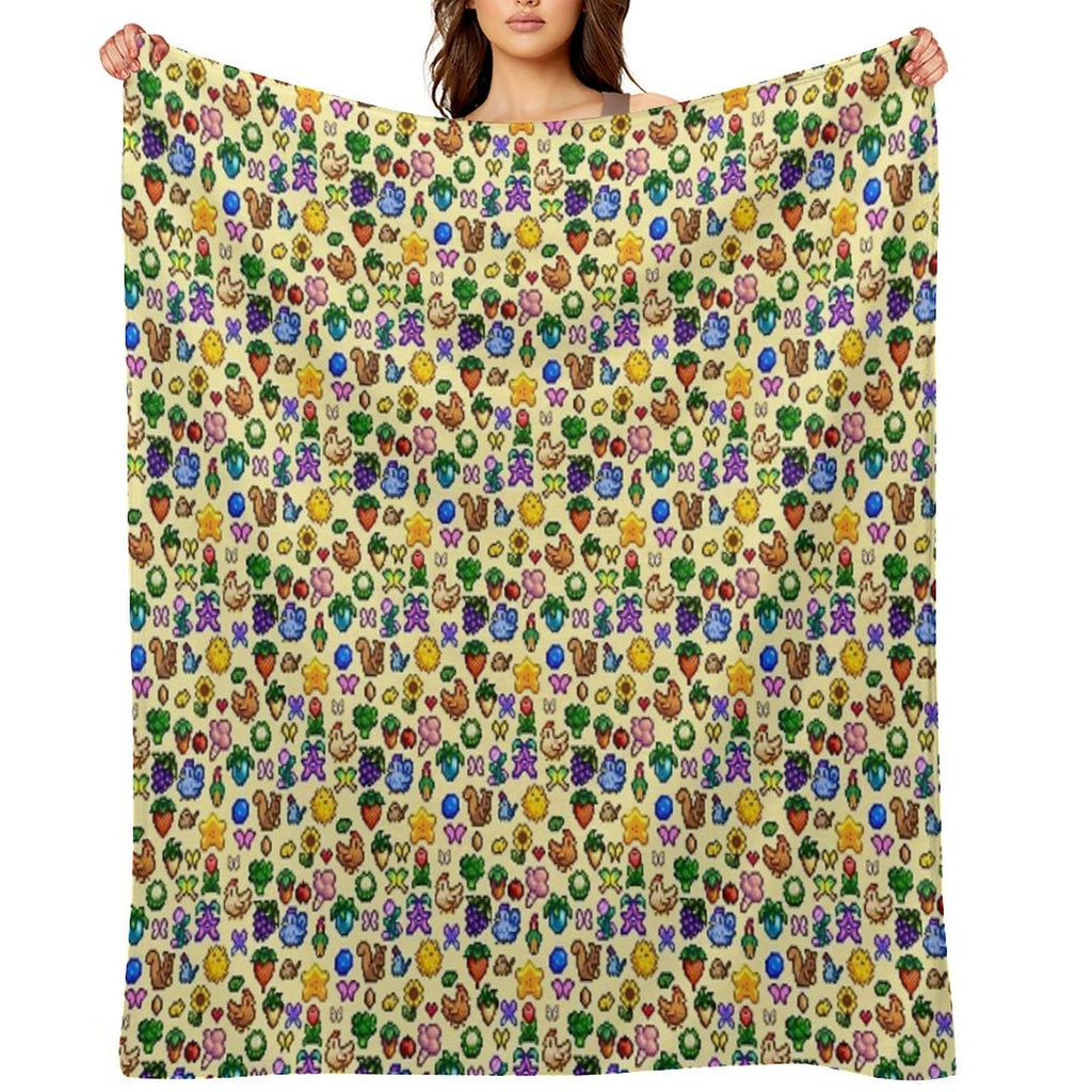 Stardew Valley Eco-conscious Throw Blanket