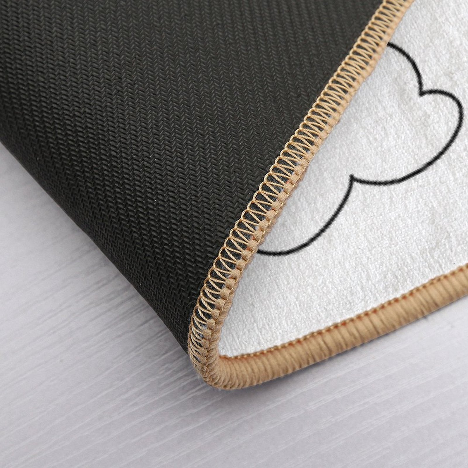 Rainbow Connection (black Text)  Fade-Resistant Bath Mat