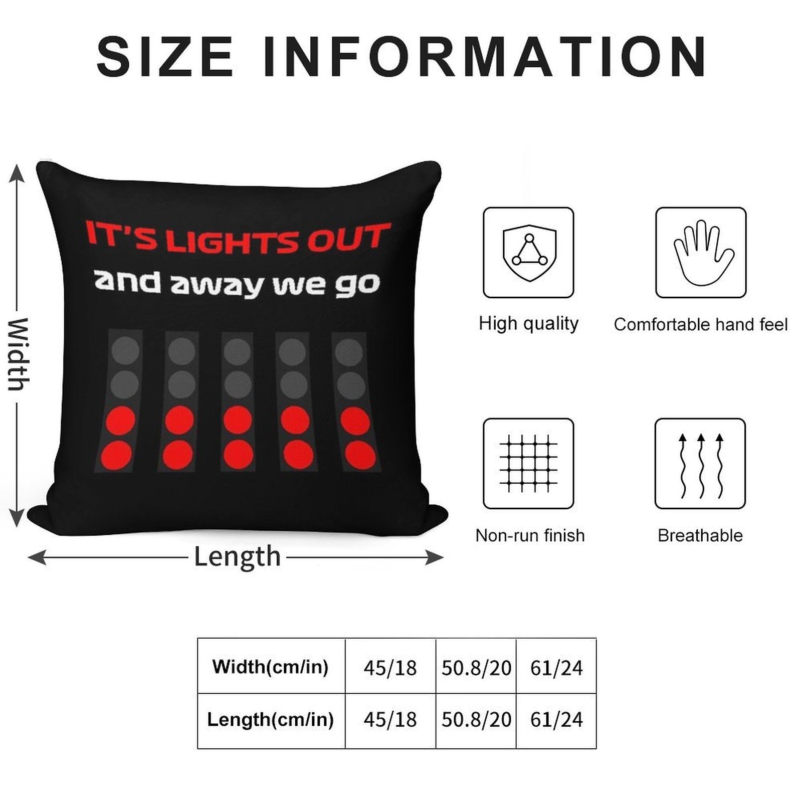 It's Lıghts Out And Away We Go Soft Gift Ready Throw Pillow