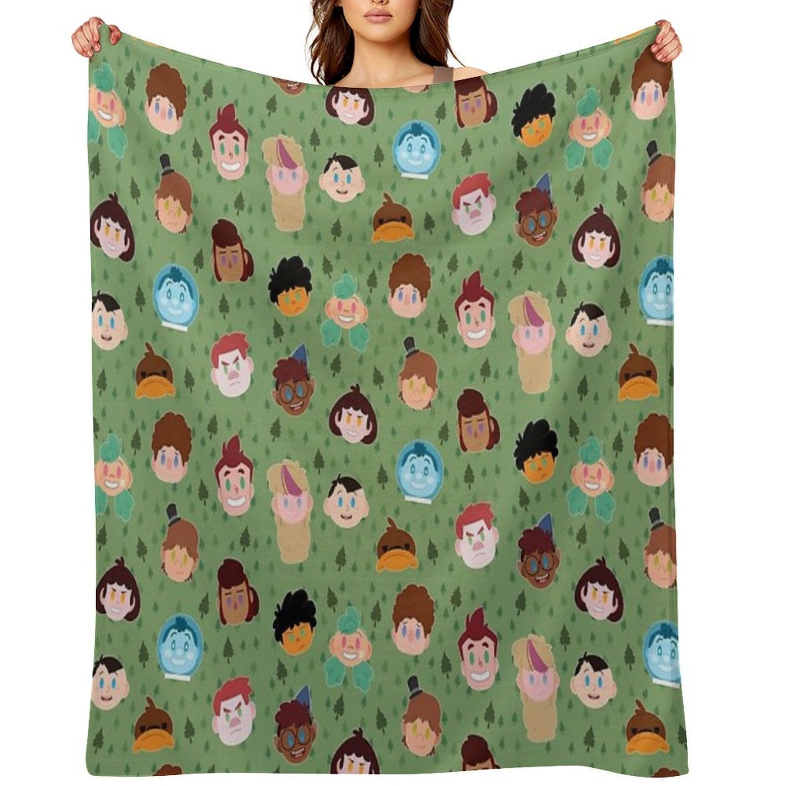 Camp Campbell Pattern Gift-ready Throw Blanket