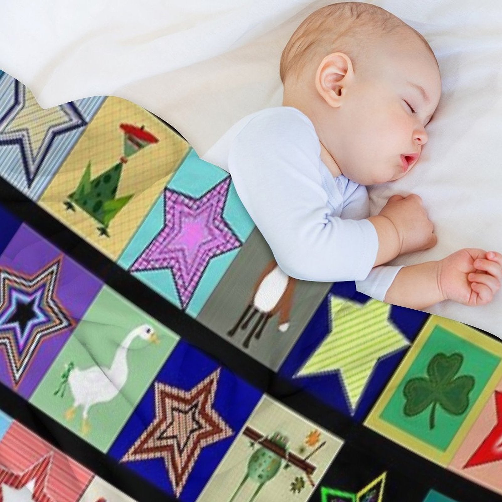 Collage Eco-conscious Throw Blanket
