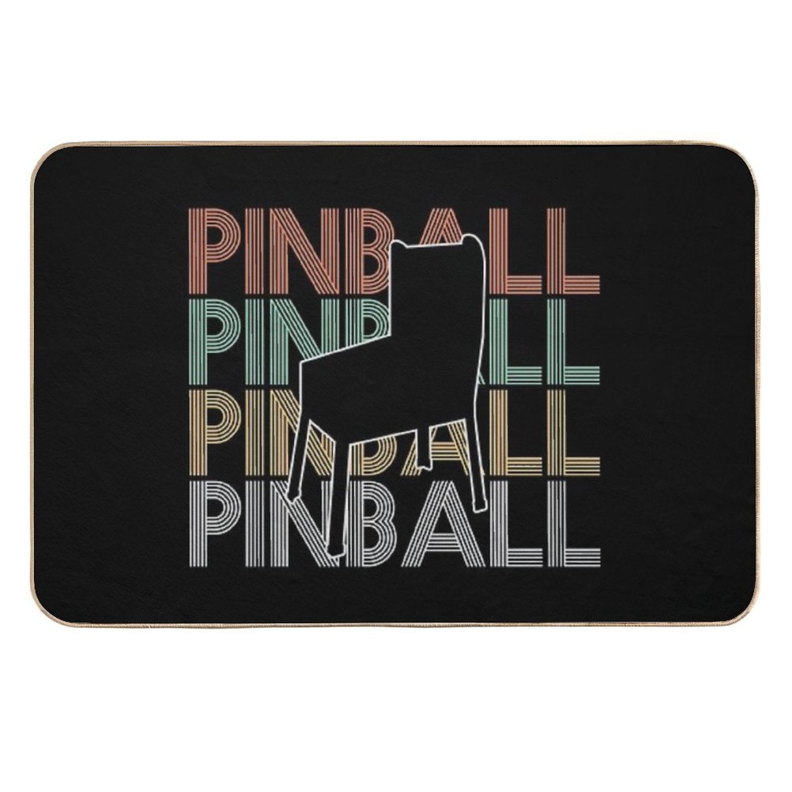 Pinball Pinball Machine Vintage  Non-Slip Bath Mat