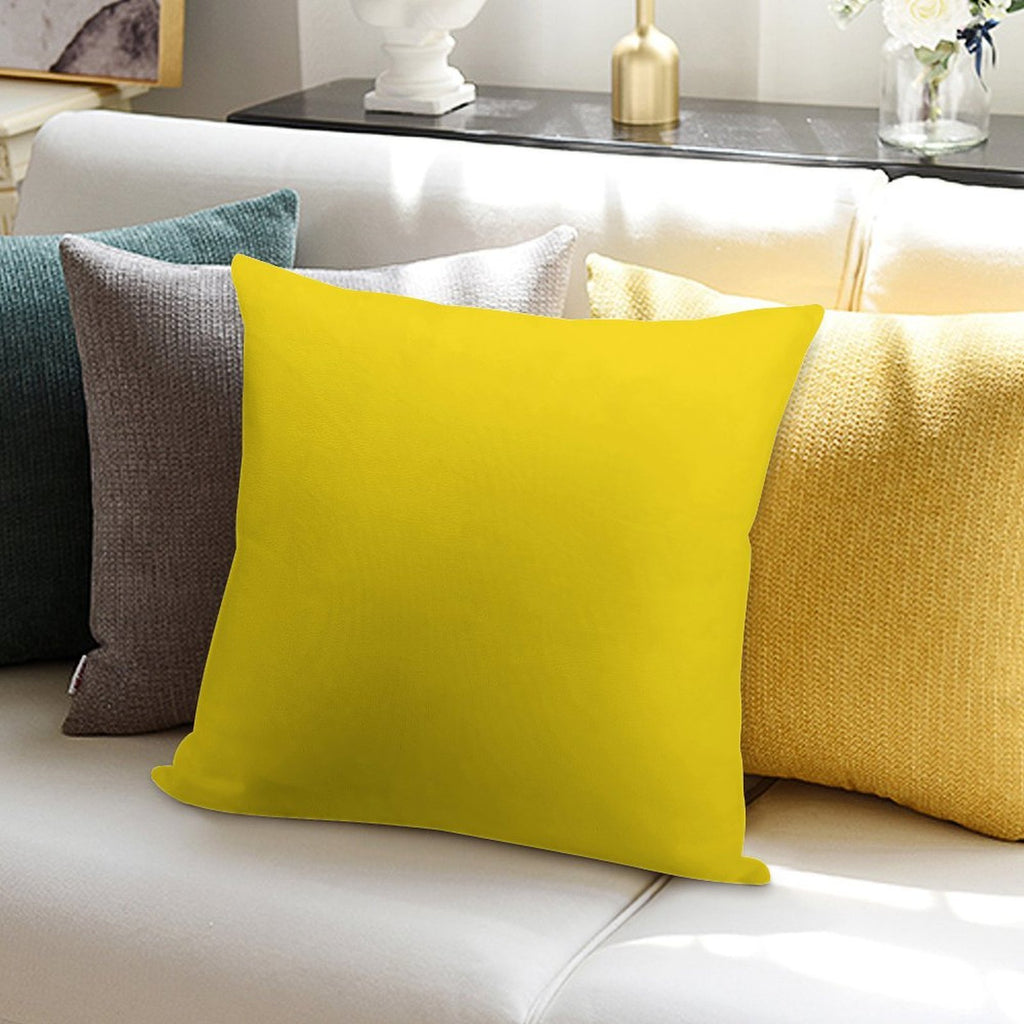 Preppy Summer Happy Sunflower Pastel Lemon Yellow Soft Style Accent Throw Pillow