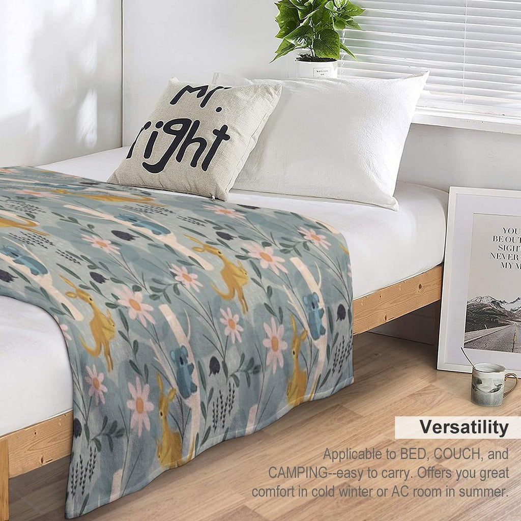Aussie Animals All-season Throw Blanket