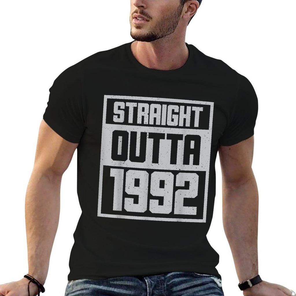 Funny 30th Birthday T-shirts Straight Outta The Year 1992  Durable T-Shirt