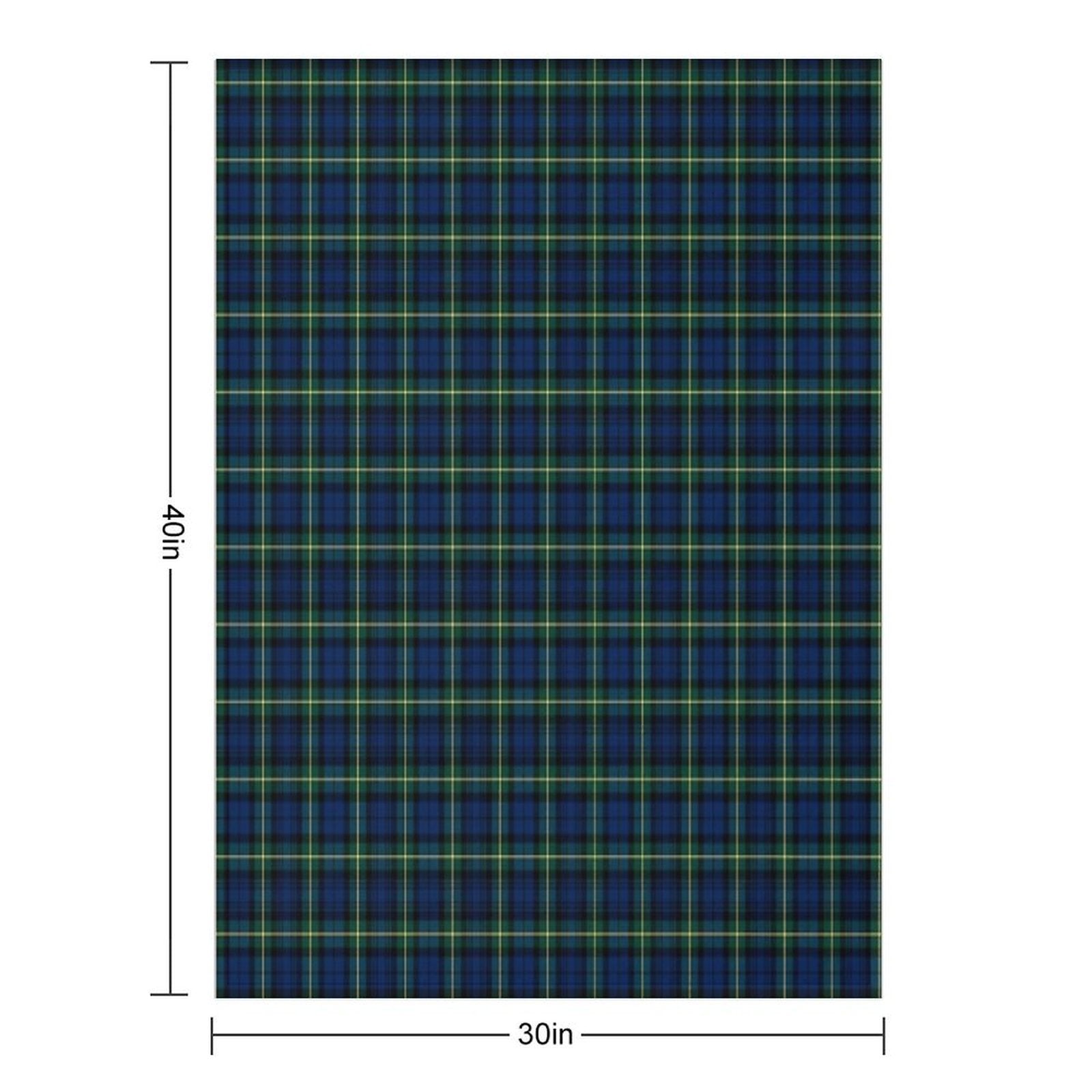 Clan Gordon Tartan Machine-washable Throw Blanket