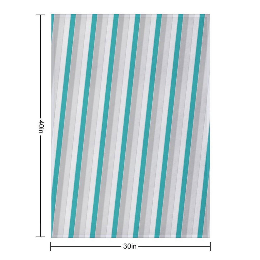 Multicolor Bright Diagonal Thick Stripe Lines Boundless Decor Multi-functional Throw Blanket