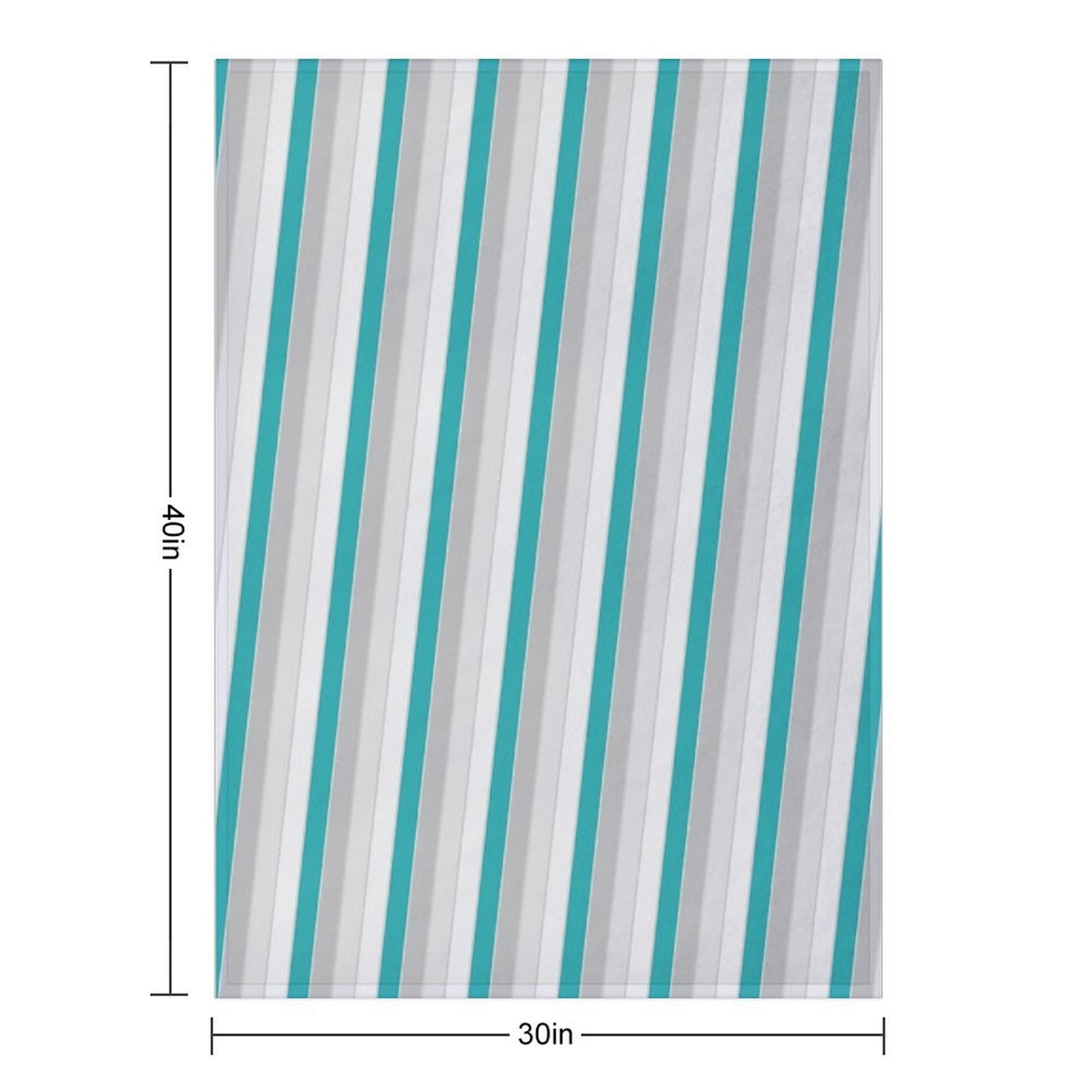 Multicolor Bright Diagonal Thick Stripe Lines Boundless Decor Multi-functional Throw Blanket