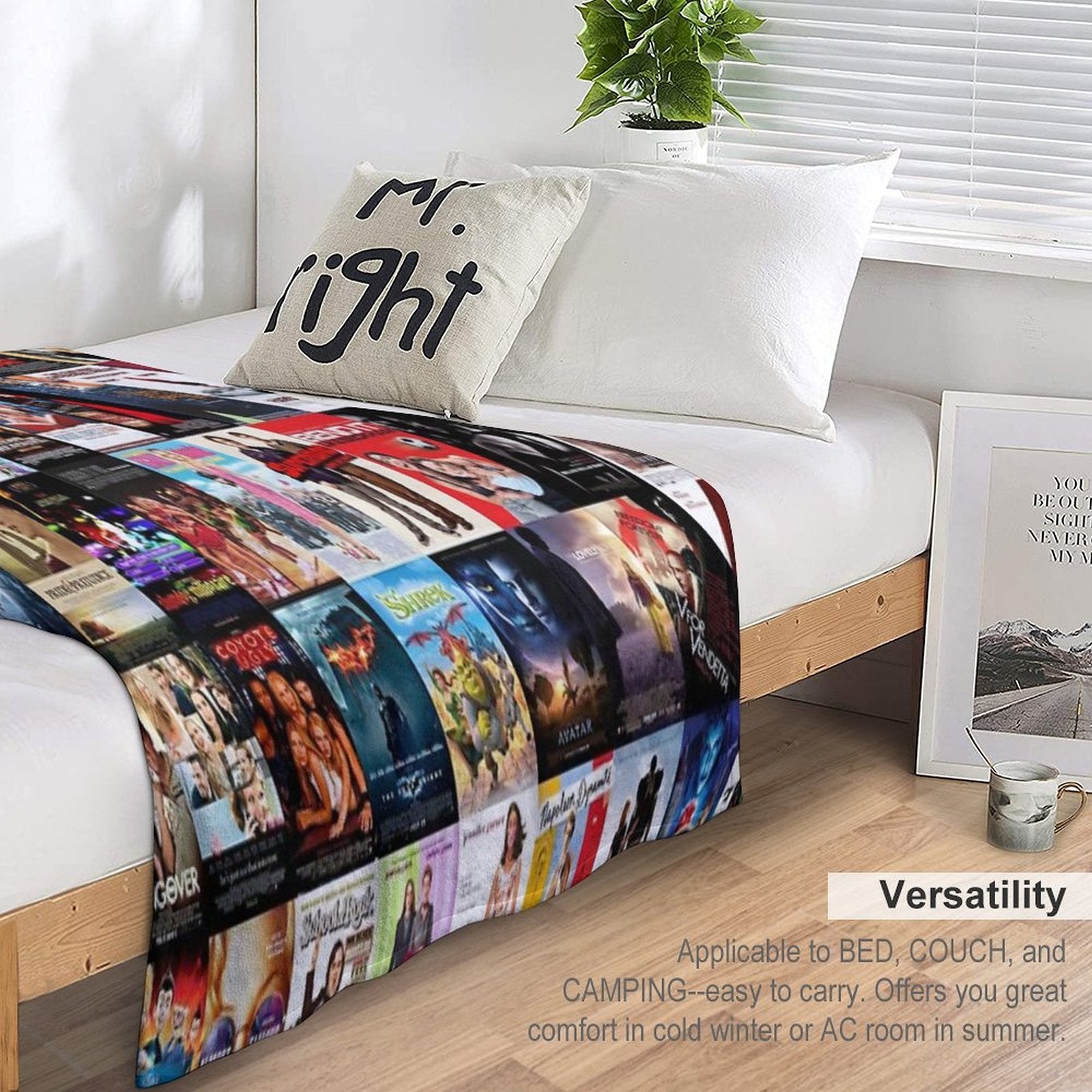 00s Movies Collage Durable Throw Blanket