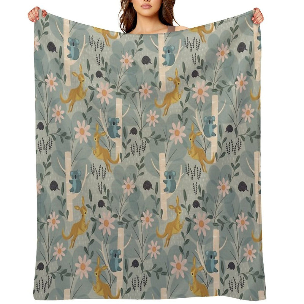 Aussie Animals All-season Throw Blanket