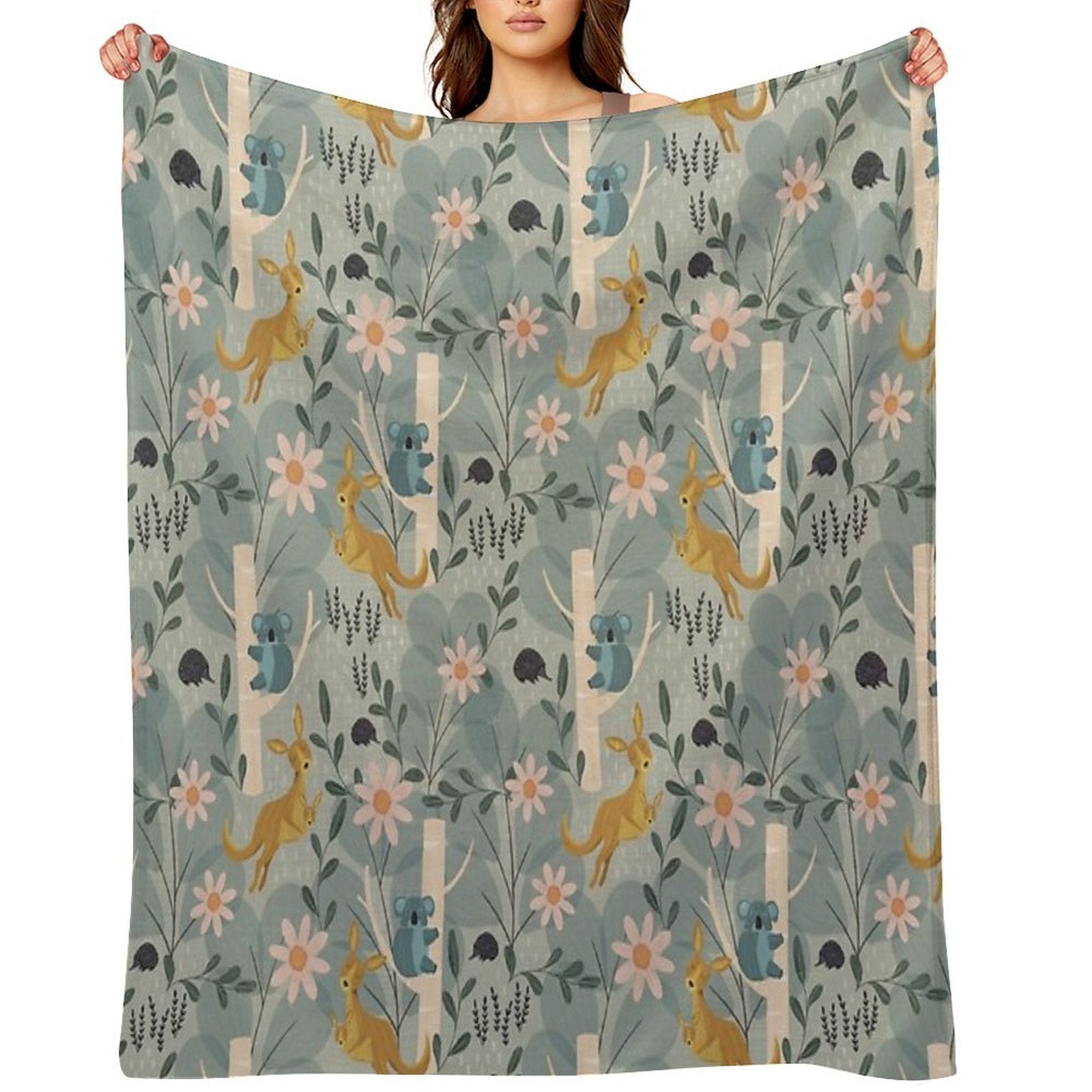 Aussie Animals All-season Throw Blanket