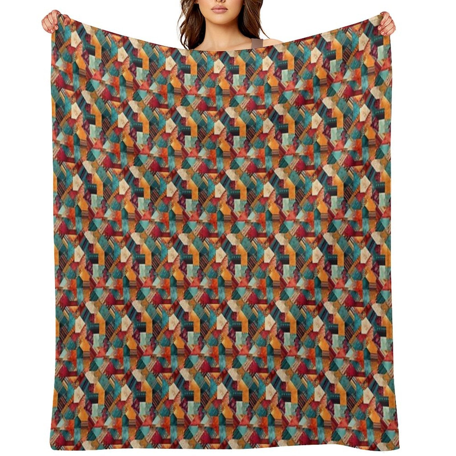 Patchwork Comfort Throw Blanket
