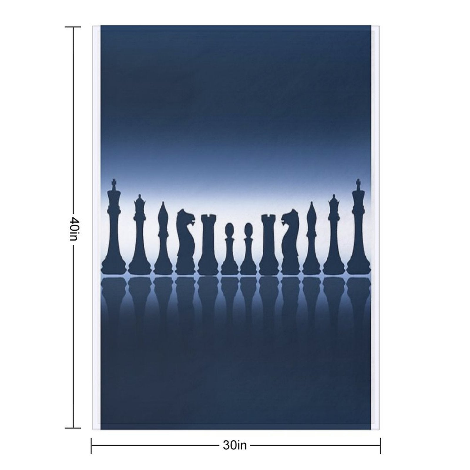 Chess Pieces Lightweight Throw Blanket