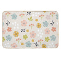 Spring Florals in Pastel Neutrals  Non-Slip Bath Mat