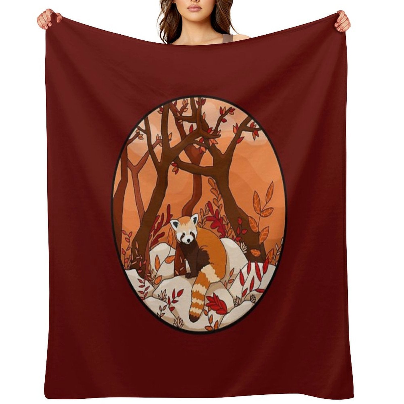 Little Red Panda Comfort Throw Blanket